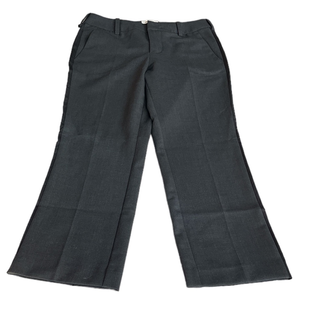 Zadig & Voltaire Side Stripe Posh Anthra Dress Cropped Pants Dark Gray Xsmall